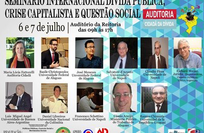Ufal sedia Seminário Internacional sobre a dívida pública