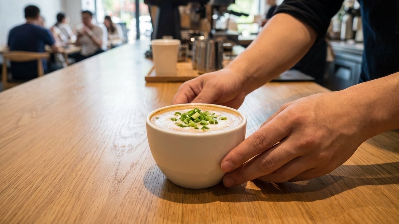 Caffè latte com cebolinha viraliza no TikTok e Instagram; confira a novidade
