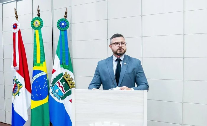 O vereador Delegado Thiago Prado O vereador Delegado Thiago Prado