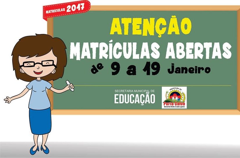 Secretaria de Educação de Porto Calvo abre matrículas na rede municipal