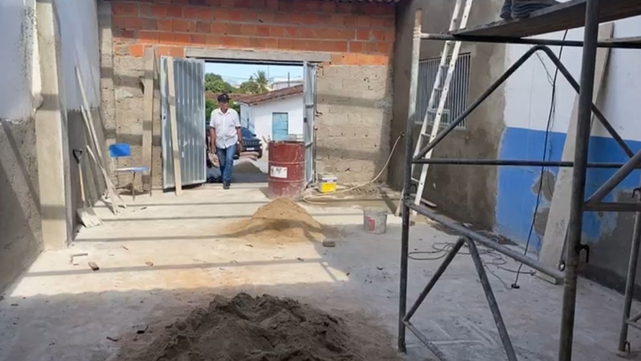 Prefeitura de Anadia está construindo um refeitório para servidores da Viação e Obras