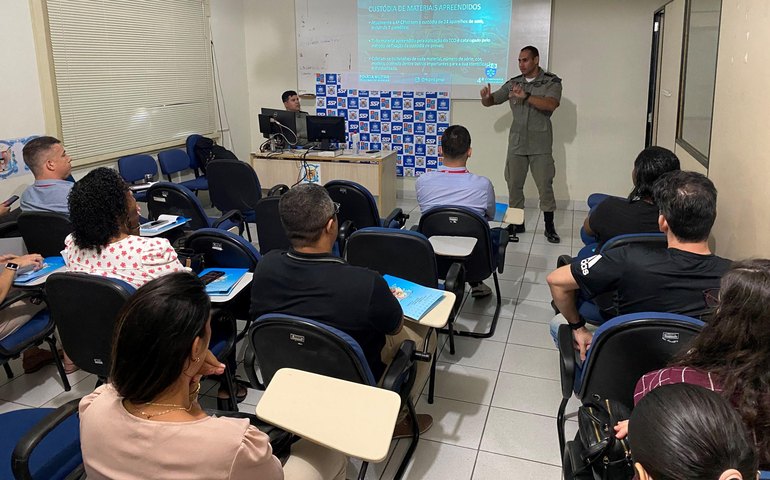 Policiais militares que atuam na SSP recebem instrução para confecção do TCO
