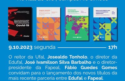 Edufal e Fapeal lançam novos livros para a sociedade alagoana