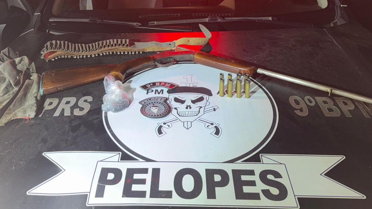 Dois homens são presos com armas de fogo em operações do 9º BPM no Sertão