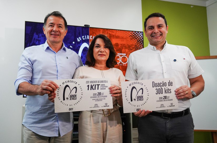 Doadores de sangue com voucher para o IV Circuito Arnon de Mello devem retir kits na quinta (25) e sexta (26)