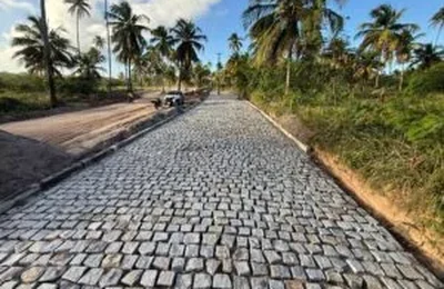 Porto de Pedras: Obras de pavimentação na Boca do Rio avançam em ritmo acelerado