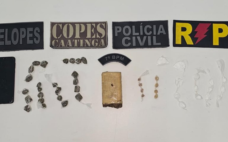 Operação prende suspeito de tráfico e cumpre mandados de busca em Santana do Ipanema