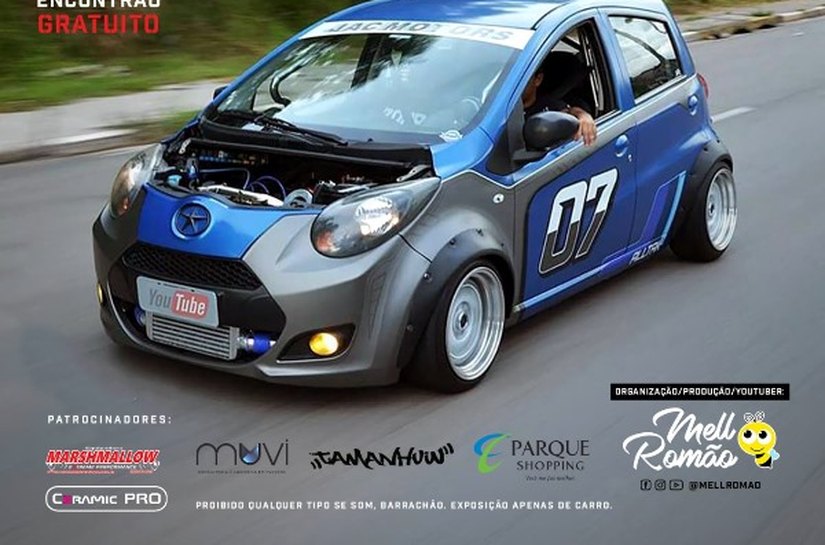 1º Encontrão de carros tunados 7008 acontece no Parque Shopping