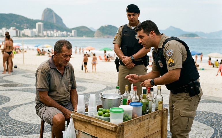 Ambulante é preso após cobrar R$ 2,5 mil por caipirinha de turista em Copacabana