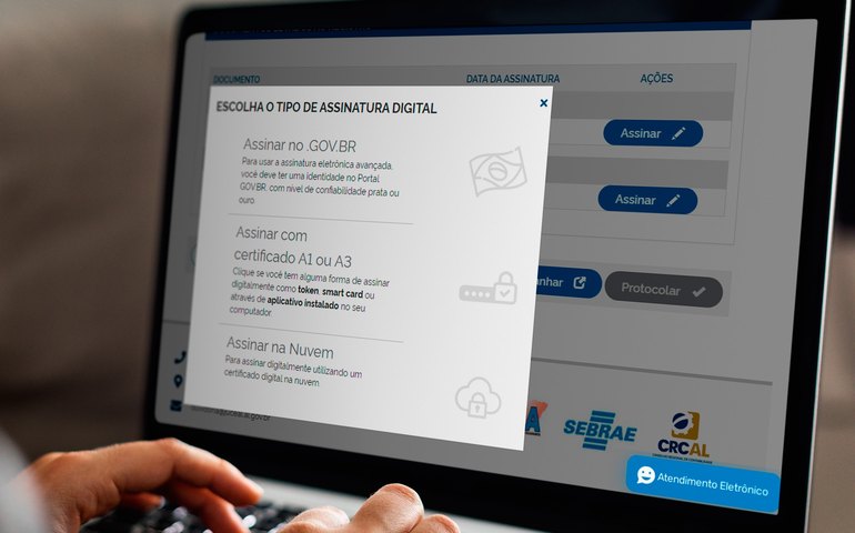 Utilização da assinatura avançada e dos certificados digitais simplifica o registro empresarial em Alagoas
