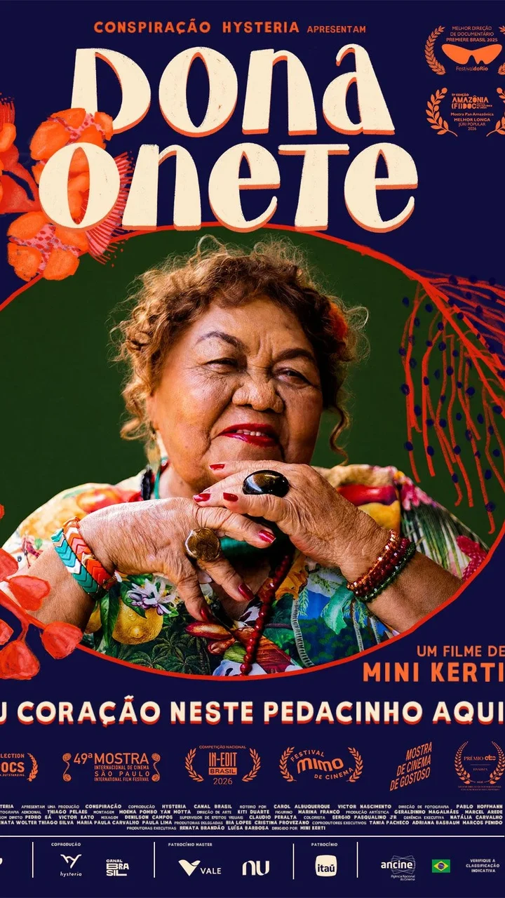 'Dona Onete - Meu Coração Neste Pedacinho Aqui' estreia nos cinemas em 26 de novembro e ganha novo cartaz