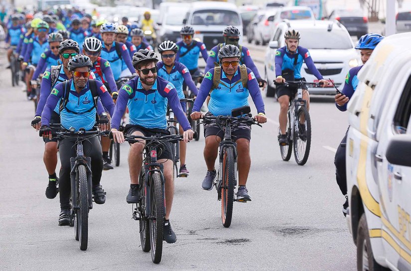 Servidores do Judiciário participam de passeio ciclístico