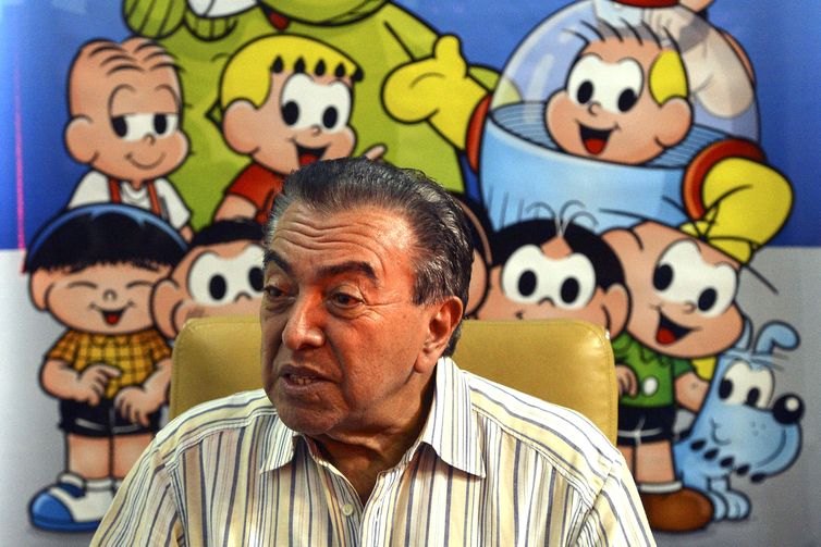 Brasília - O cartunista Maurício de Sousa fala sobre a parceria com o MEC para a realização do programa: Um por Todos e Todos por um! Pela Ética e Cidadania (Valter Campanato/Agência Brasil)
