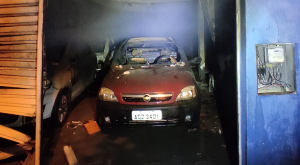 Estabelecimento de veículos é atingido por incêndio no município de Simão Dias / Foto: Divulgação/CBMSE