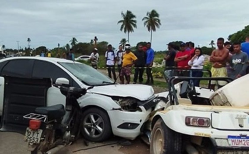 Turistas de Minas Gerais se envolvem em grave acidente de buggy em Porto de Pedras