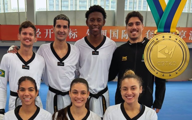Brasil é tricampeão na Copa do Mundo por equipes de taekwondo na China