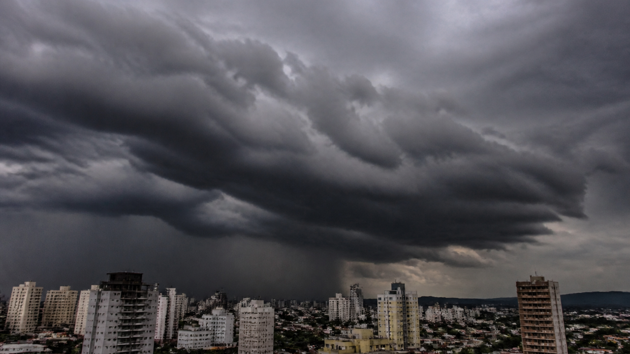 Defesa Civil Municipal envia alerta por SMS e WhatsApp para chuva forte e rajadas de vento de até 76 km/h neste sábado