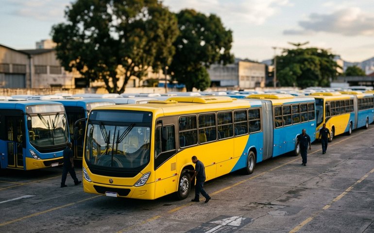 Rio recebe 102 novos ônibus; 77 chegam por acordo judicial e ganham nova pintura