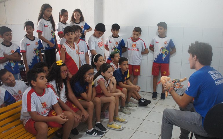 Projeto Samu nas Escolas realiza mais uma ação em Maceió