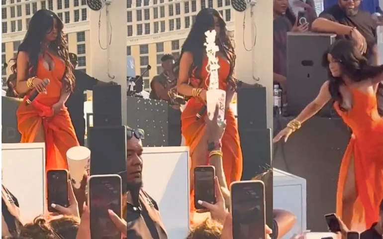 Microfone que Cardi B arremessou em fã vai a leilão; lucro irá para caridade