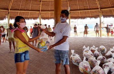 Quilombo em União dos Palmares recebe alimentos e kits de higiene adquiridos com verba do TJAL