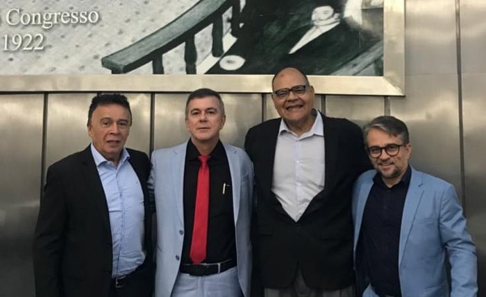 Ediberto Omena, Ronaldo Medeiros, Marcus Assunção e Dawison Calheiros