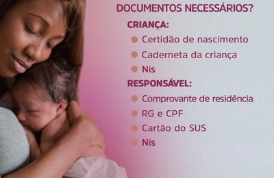 Mães que não fizeram cadastro de crianças 0 a 2 anos têm novo prazo