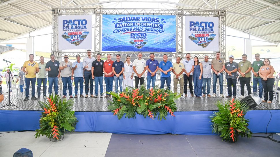 Neno da Laje participa do Pacto das Águas e afirma que vai buscar recursos para tirar as obras do papel nos próximos quatro anos