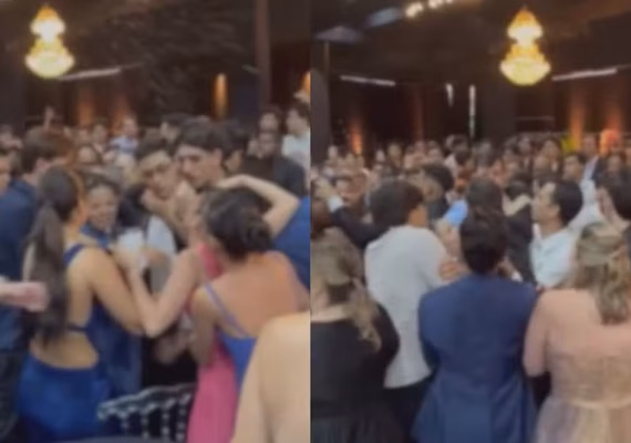 Pai de estudante tenta expulsar DJ de formatura por causa de letra de música, e festa acaba em agressões e bate-boca generalizado