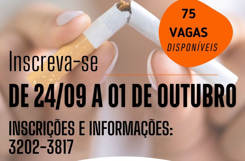 HU abre inscrições para Programa de Controle do Tabagismo