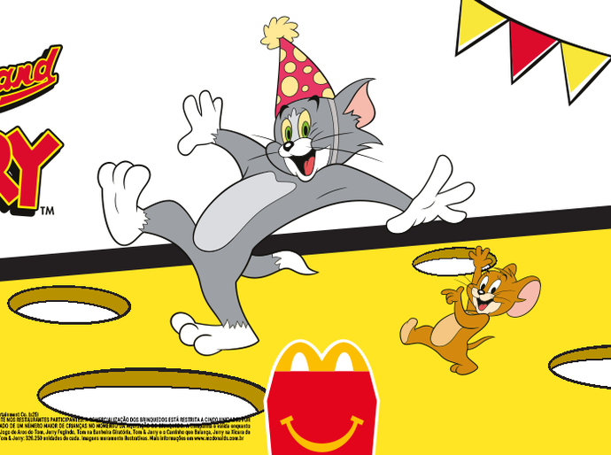 Rede de restaurantes comemora 85 anos de Tom & Jerry com surpresas especiais
