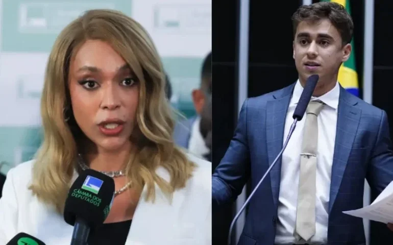 Erika Hilton denuncia Nikolas por visita a Bolsonaro e deputado reage