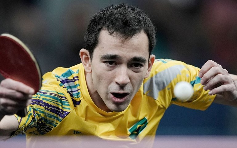 Calderano vence nigeriano de virada e vai às oitavas de Grand Smash