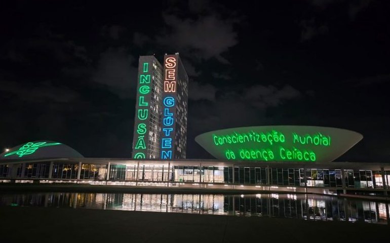 Congresso Nacional recebe projeção de imagem por conscientização sobre a doença celíaca