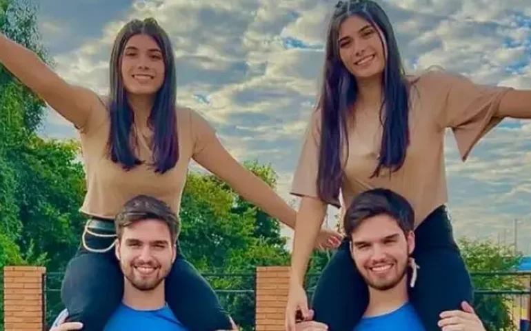 Gêmeas que namoram gêmeos mostram 'regras dos casais' e viralizam