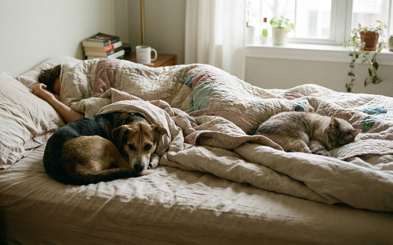 Dividir a cama com o seu bicho de estimação faz bem ou mal para a saúde?