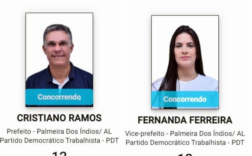 Cristiano Ramos registra candidatura à Prefeitura de Palmeira dos Índios com Fernanda Ferreira como vice