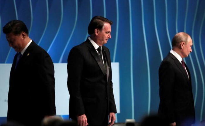 Bolsonaro, Xi e Putin em Fórum Empresarial dos Brics em Brasília