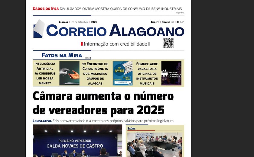 Câmara aumenta o número de vereadores para 2025