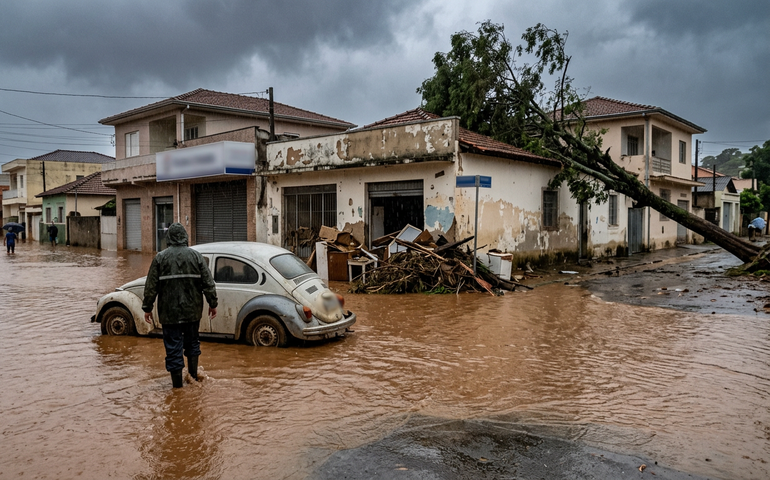 Chuva intensa provoca estragos no Vale do Paraíba e mantém alerta no Estado de SP