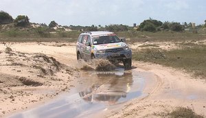 Terrenos arenosos foi só o início da aventura/ Fotos; Reprodução TV Atalaia