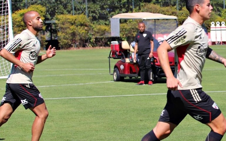 São Paulo vai apresentar Lucas e James Rodríguez para a torcida no domingo