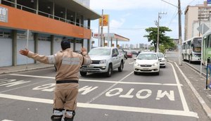 Evento político bloqueia trânsito no Centro de Aracaju nesta quinta-feira / Foto: Foto: SMTT/Aracaju