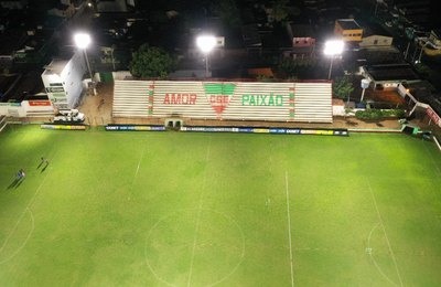 Palmeira inaugura nova iluminação do Juca Sampaio neste sábado (12), quando o CSE enfrenta o CRB