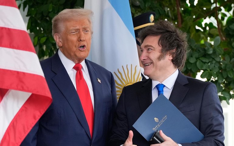 'Tive uma conversa muito boa com o presidente [Lula]', diz Trump em encontro com Milei