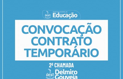 Secretaria de Educação de Delmiro realiza 2ª chamada para a contratação temporária