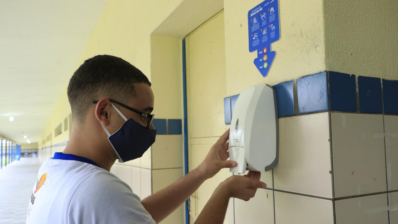Escolas estaduais fazem simulado para retorno seguro às aulas presenciais