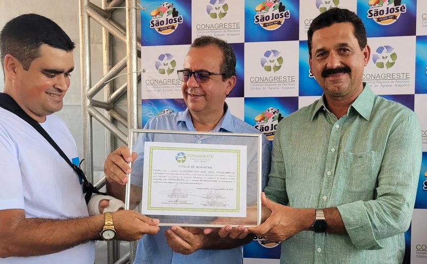 Consórcio entrega o 1º primeiro selo de inspeção municipal consorciado de Alagoas