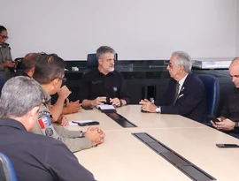 Presidente do TRE/AL realiza visita institucional à SSP com foco na segurança das Eleições 2026