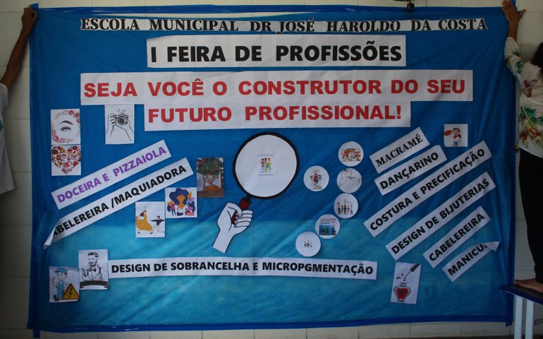 Escola Municipal Dr. José Haroldo da Costa realiza a I Feira de Profissões